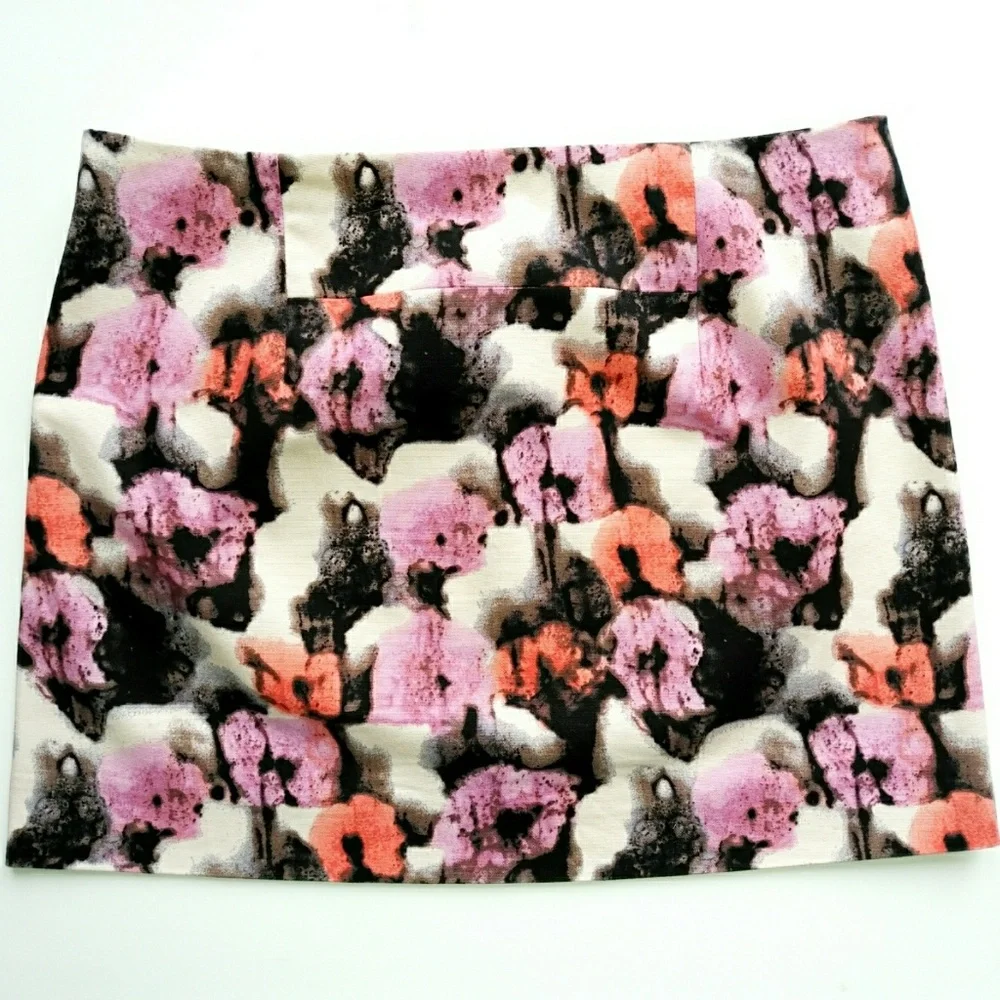 J Crew Watercolor Floral Skirt